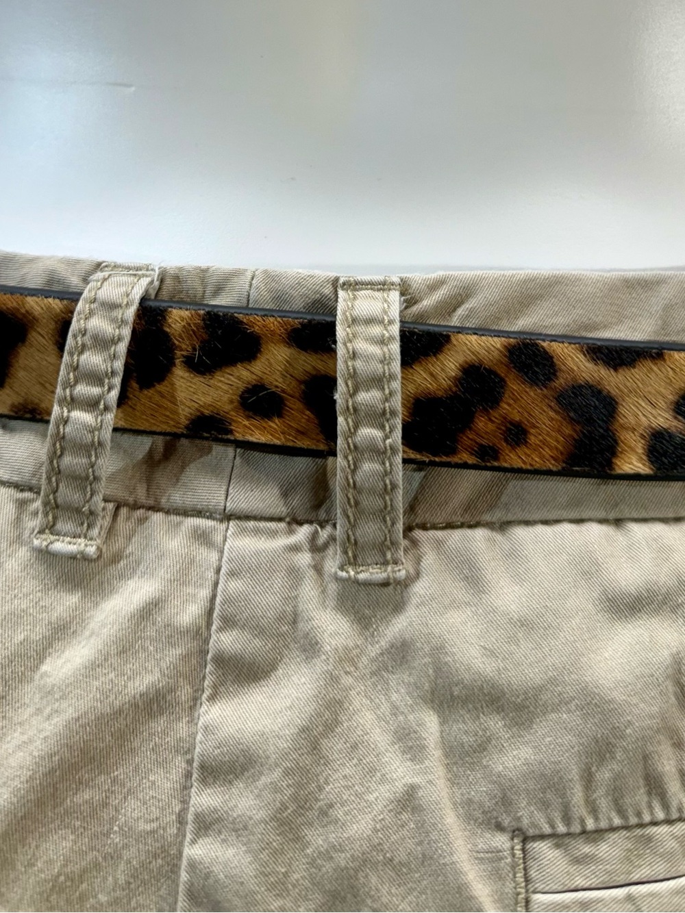 J. Crew Leopard Haircalf Belt in Black and Brown - Picture 2 of 3
